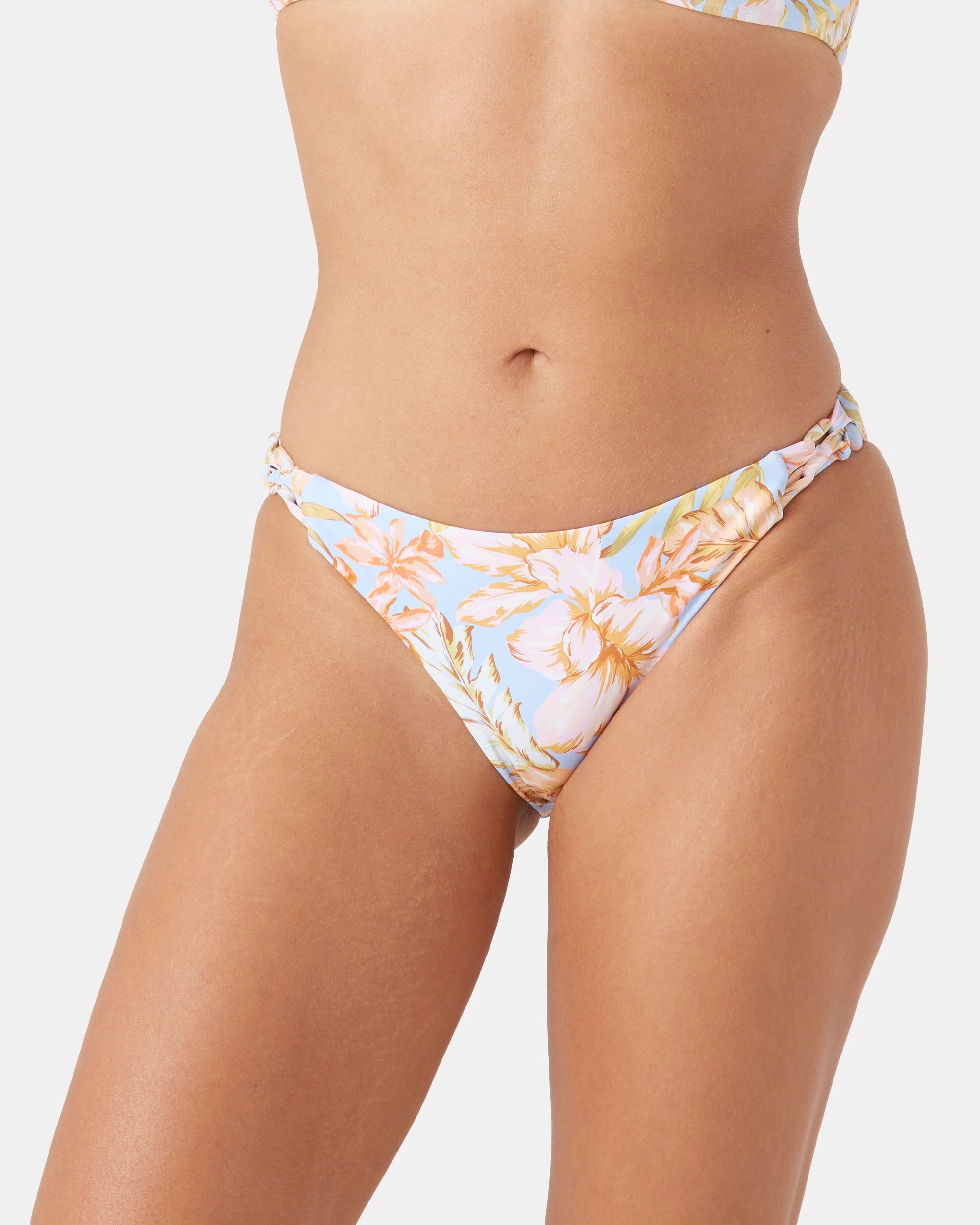 Tropical Hipster Lace Side Full Bikini Bottom