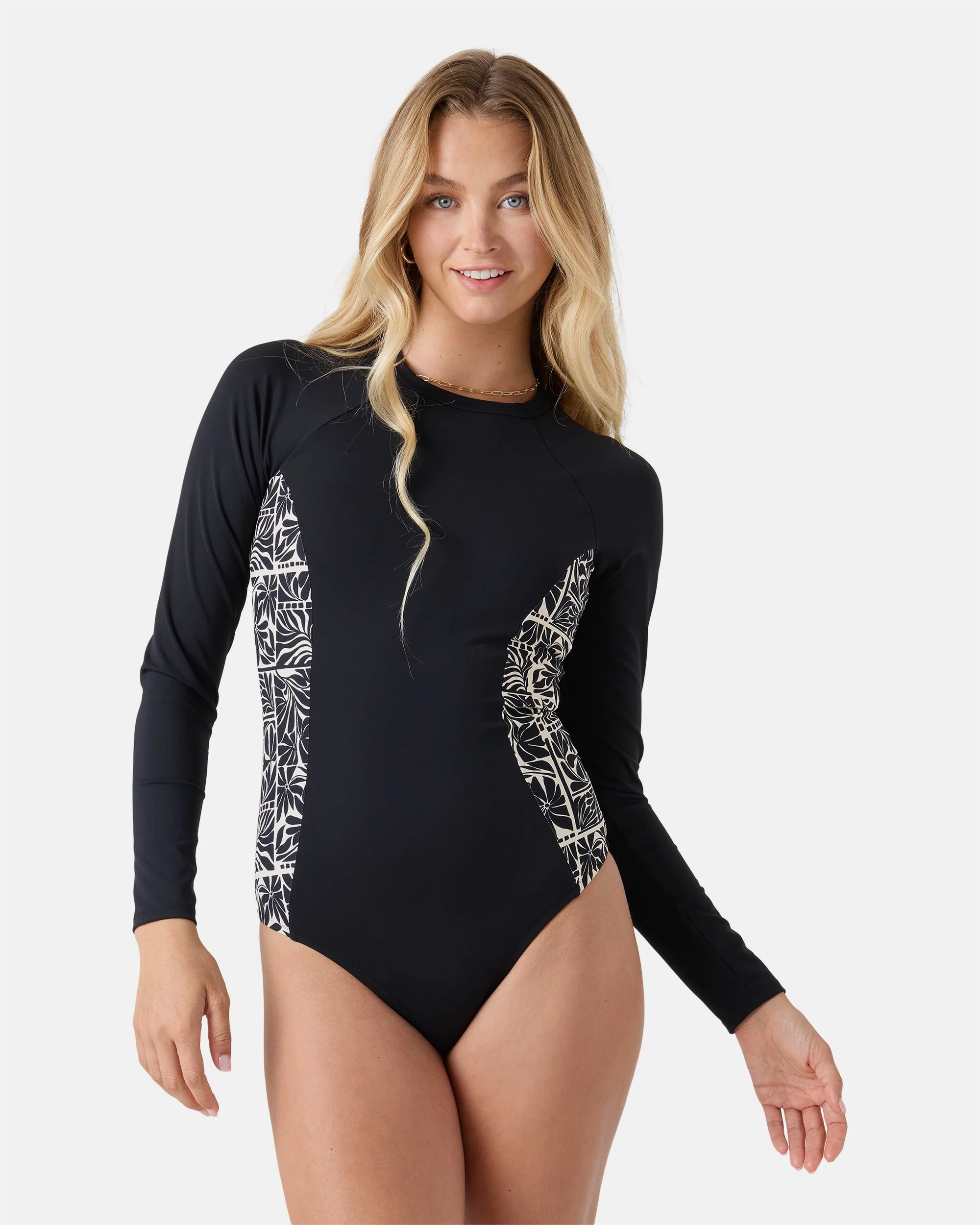 Geo Flower Surf Suit