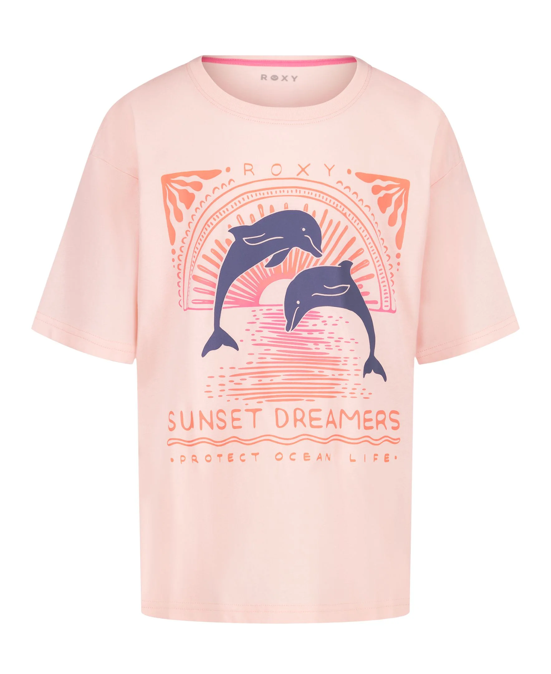 Little Girls' Ocean Life Oversized Tee