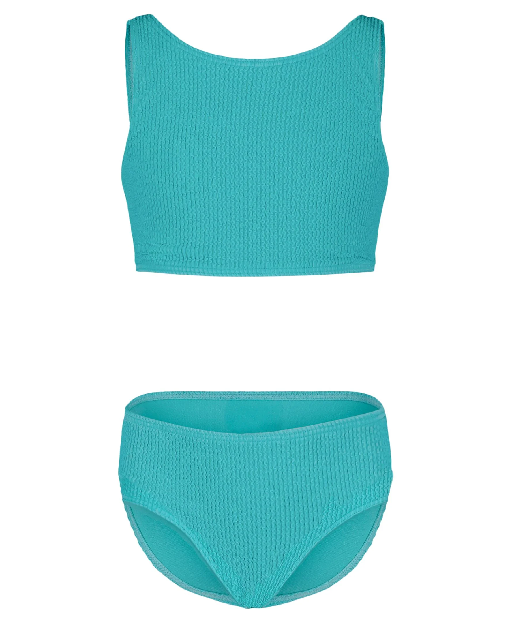 Girls' Crinkle Texture Bikini Set