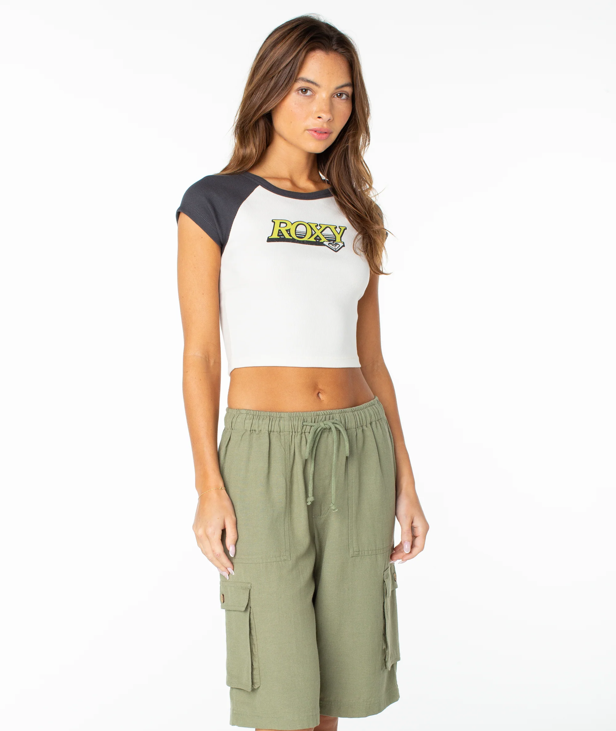 Roxy Crop Baby Tee