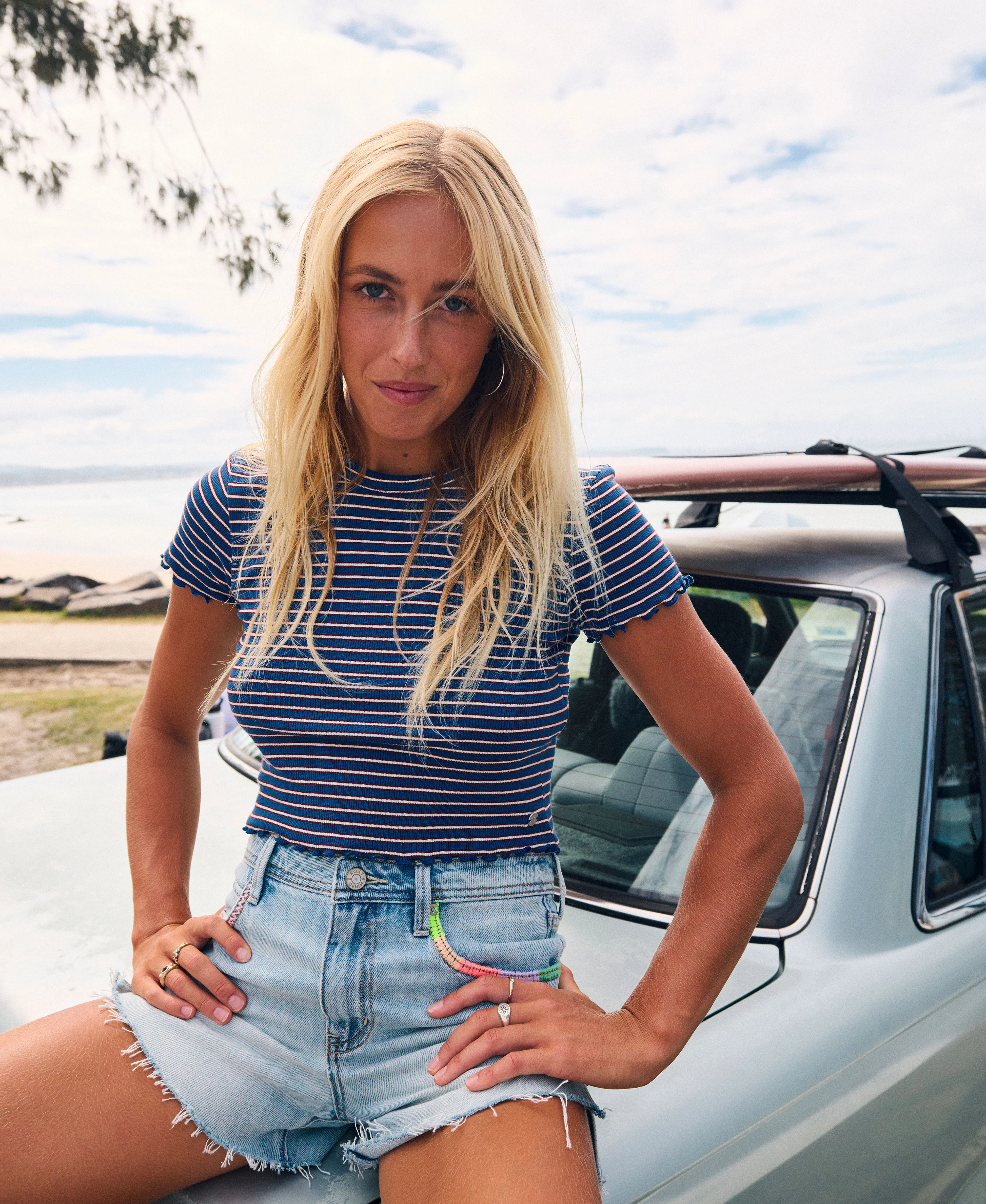 Poolside Crop Tee
